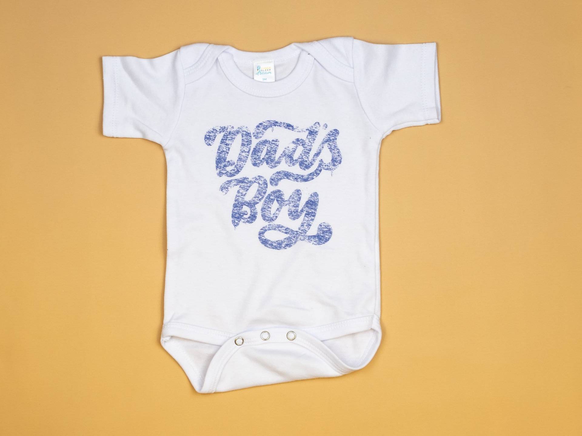 Papas Jungen-Body - Blau Auf Weiss. Vatertags-Outfit. Kleiner Junge. Papa Vater Baby Sohn Passend. Neugeborenen Kleidung von CuddleSleepDream