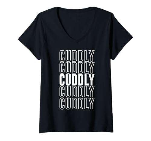 Damen Kuschelig T-Shirt mit V-Ausschnitt von Cuddly Apparel