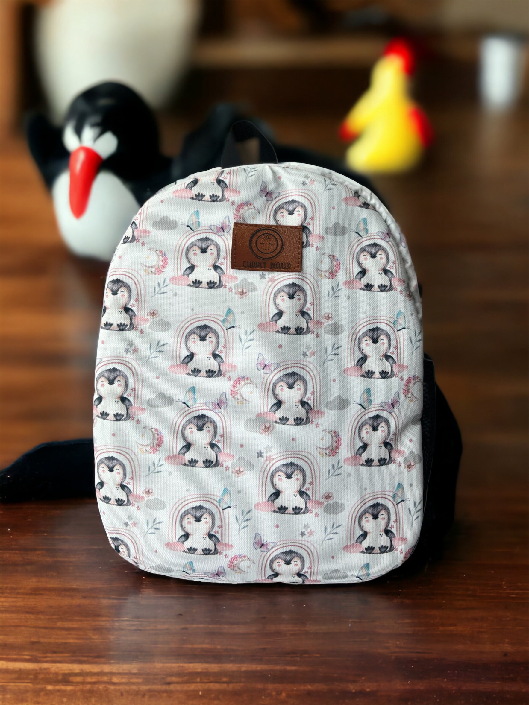 Pinguin Traum Mittelgroßer Rucksack, Kleinkinder Vorschulrucksack, Top Griff Zippy Kindergarten Kinder Geschenk Kuschelwelt von CuddlyWorldAustria