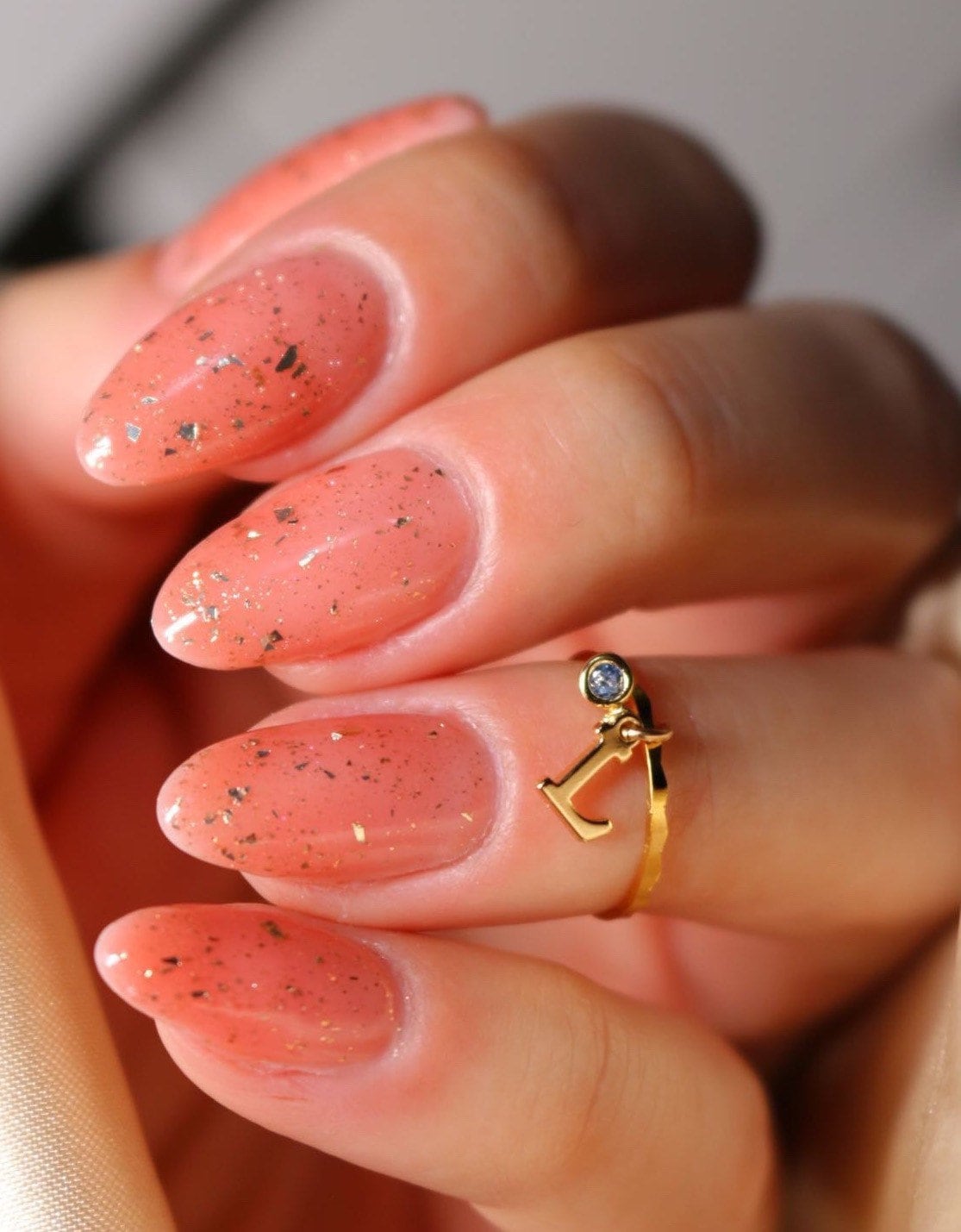 Midi Ring Initial X Geburtsstein von CuffMeCo