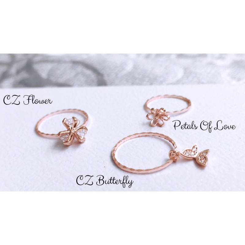 Rosegold Midi Ringe Limited Edition von CuffMeCo