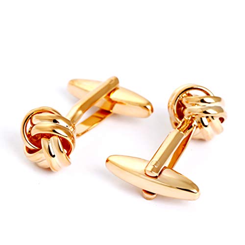 Cufflez Cufflinks - Manschettenknöpfe, das MUSS zu jedem Outfit - Goldener Knoten von Cufflez