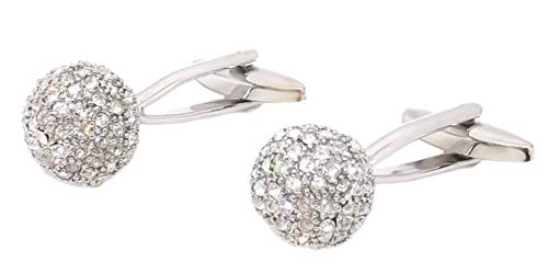 Cufflinks Direct Funkelnde Swarovski Kristallkugel Manschettenknöpfe Männer, die EIN Geschenk (Manschettenknöpfe mit Geschenkbeutel) von Cufflinks Direct