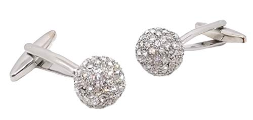 Cufflinks Direct Funkelnde Swarovski Kristallkugel Manschettenknöpfe Männer, die EIN Geschenk (Manschettenknöpfe mit Geschenkbox) von Cufflinks Direct