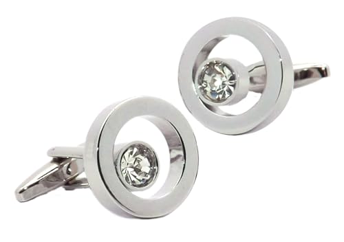 Cufflinks Direct Moderner Diamantschmuck mit Swarovski-Kristallen, Man-Geschenk-Manschettenknöpfen (Manschettenknöpfe mit Geschenkbox) von Cufflinks Direct