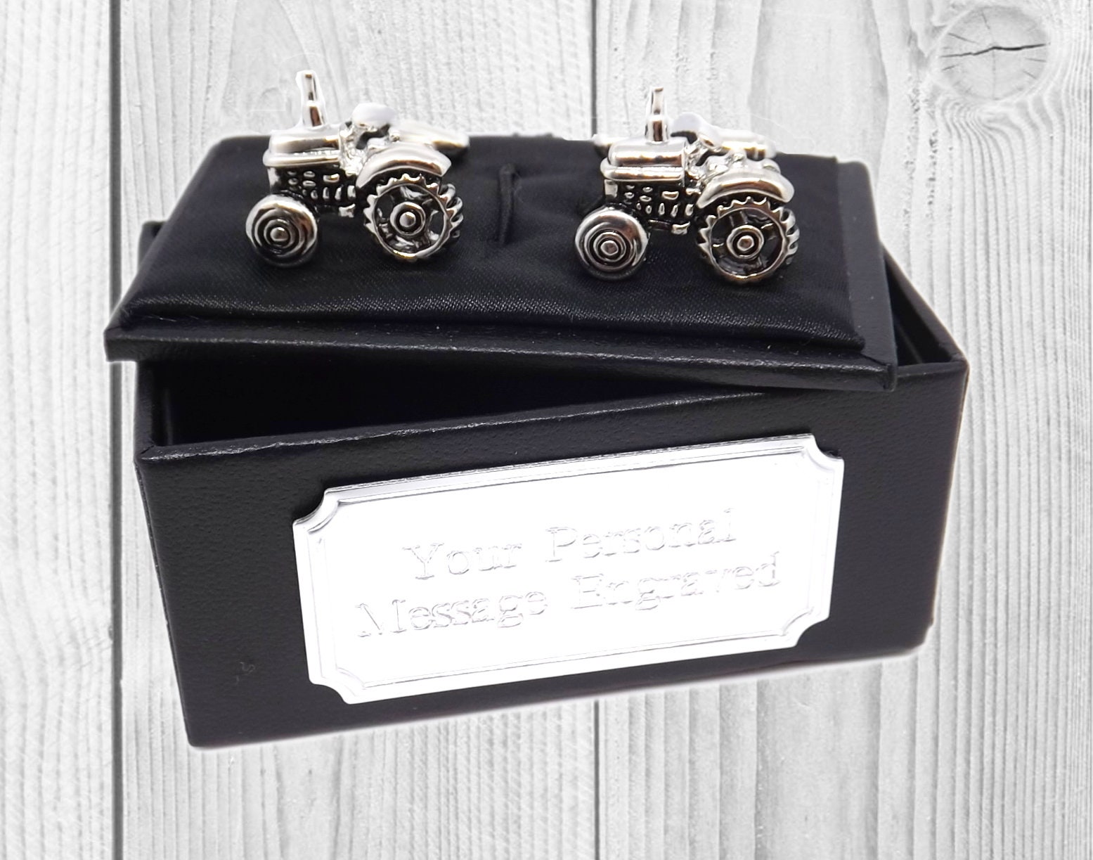 Manschettenknöpfe Mit Traktor - Von Graviert von CufflinksDotDirect