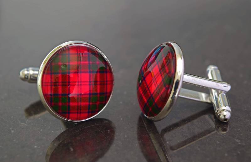 Tartan Manschettenknöpfe Nach Wahl Der Sippe. Personalisierte Familie Scottish Clan. Einzigartige Handgemachte Aus Silber Und Vergoldet Oder Bronze von CuffsAndScruffs