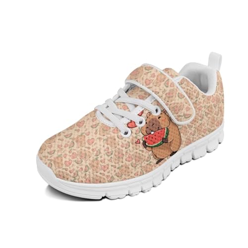 Cugasmaru Laufschuhe für Jungen und Mädchen, zum Reinschlüpfen, Tennisschuhe, Kinderschuhe, Capybara Wassermelone, 18 EU Cugasmaru Laufschuhe für Jungen und Mädchen, zum Reinschlüpfen, Tennisschuhe, Kinderschuhe, Capybara Wassermelone, 18 EU von Cugasmaru