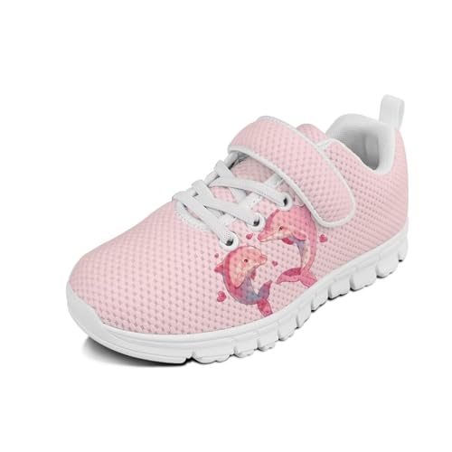 Cugasmaru Laufschuhe für Jungen und Mädchen, zum Reinschlüpfen, Tennisschuhe, Kinderschuhe, Delphin, 2.5 Big Kid von Cugasmaru