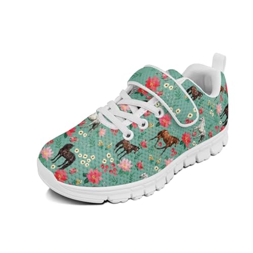Cugasmaru Laufschuhe für Jungen und Mädchen, zum Reinschlüpfen, Tennisschuhe, Kinderschuhe, Pferd Floral, 1.5 Big Kid Cugasmaru Laufschuhe für Jungen und Mädchen, zum Reinschlüpfen, Tennisschuhe, Kinderschuhe, Pferd Floral, 1.5 Big Kid von Cugasmaru