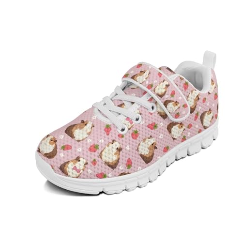 Cugasmaru Laufschuhe für Jungen und Mädchen, zum Reinschlüpfen, Tennisschuhe, Kinderschuhe, Puinea Pig Strawberry, 1 Big Kid Cugasmaru Laufschuhe für Jungen und Mädchen, zum Reinschlüpfen, Tennisschuhe, Kinderschuhe, Puinea Pig Strawberry, 1 Big Kid von Cugasmaru