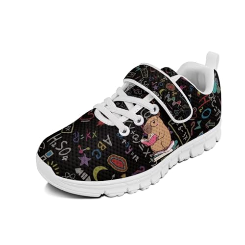 Cugasmaru Laufschuhe für Jungen und Mädchen, zum Reinschlüpfen, Tennisschuhe, Kinderschuhe, Study Capybara, 1 Big Kid von Cugasmaru
