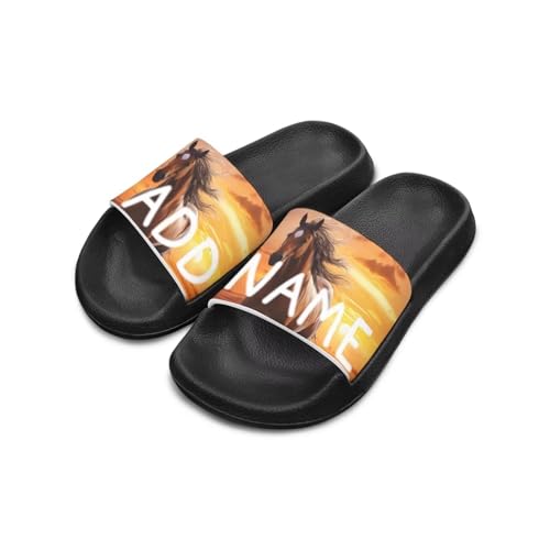 Cugasmaru Unisex-Slides für Mädchen und Jungen, bequeme Hausschuhe, rutschfest, Duschschuhe, modisch, dick, für drinnen und draußen, Geschenke, Individuelles Pferd, 6 Big Kid Cugasmaru Unisex-Slides für Mädchen und Jungen, bequeme Hausschuhe, rutschfest, Duschschuhe, modisch, dick, für drinnen und draußen, Geschenke, Individuelles Pferd, 6 Big Kid von Cugasmaru
