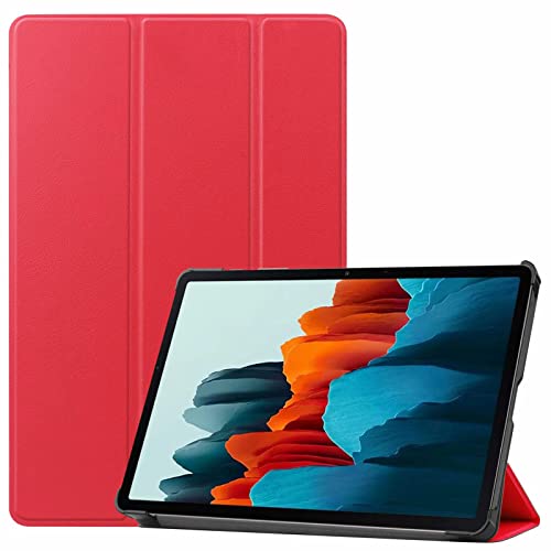 Cuifati Ultra Slim Triufold Tablet Hülle für Tab S8 Red Auto Sleep Wake Feature Office -Mitarbeiter (S8) von Cuifati