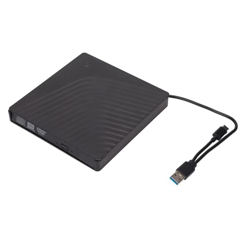 Externes CD-DVD-Laufwerk für Laptop, USB 3.0 Typ C Mobiles Externes Optisches Laufwerksgehäuse, Abnehmbarer 9,5 Mm Dicker Hochgeschwindigkeits-CD-DVD-Leser für für Linux, für von Cuifati
