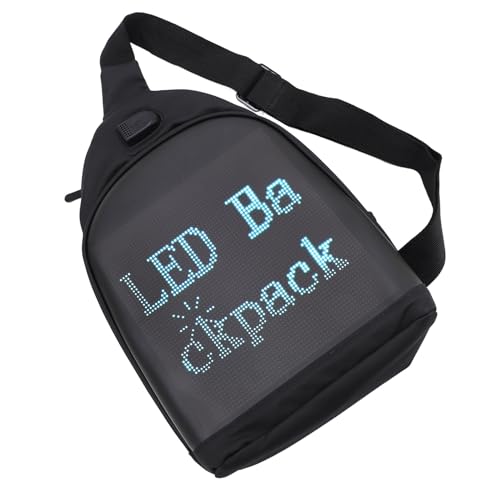 LED -Schlinge für Frauen und Männer, Cross -Body -Sling -Taschen mit Vollem Farbbildschirm, Programmierbare DIY von Cuifati