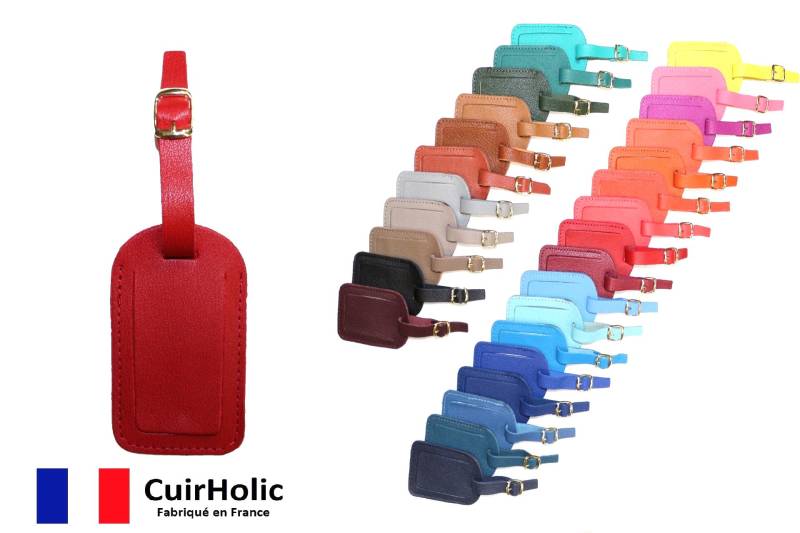 Adresshalter - Echtes Ziegenleder Verkauft Im 2Er-Pack von CuirHolic