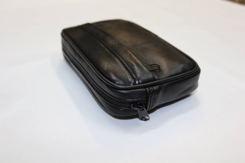 Echte Schwarze Xl-Gürteltasche Aus Lammleder von CuirHolic