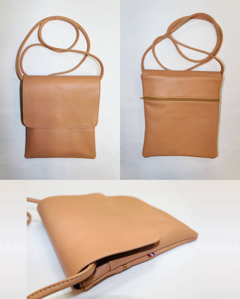 Echtes Lammleder Umhängetasche L von CuirHolic