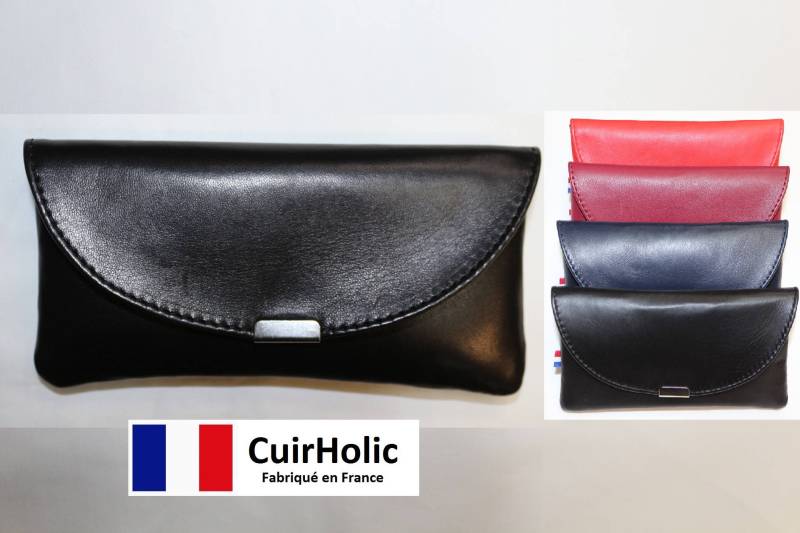 Etui Mit Brille Oder Für Smartphone Aus Echtem Lammleder von CuirHolic