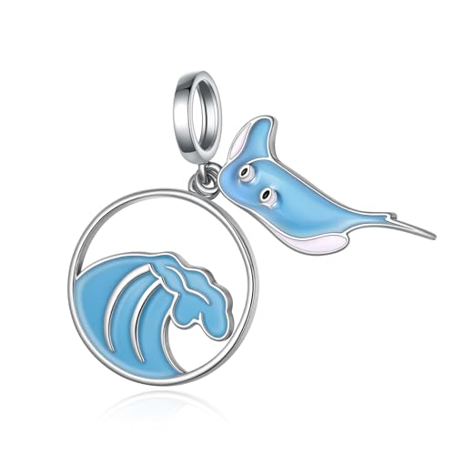 Cujiesp Manta Ray Charm, 925er-Sterlingsilber, Stachelrochen-Anhänger für Armband, Teufel, Fisch, Ozean, Meerestier, Schmuck, Geschenk für Frauen, Freunde, Meeresbiologen Cujiesp Manta Ray Charm, 925er-Sterlingsilber, Stachelrochen-Anhänger für Armband, Teufel, Fisch, Ozean, Meerestier, Schmuck, Geschenk für Frauen, Freunde, Meeresbiologen von Cujiesp