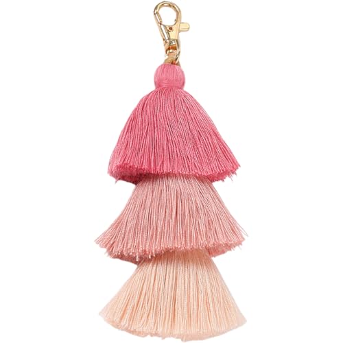 Boho Pompon Quaste Schlüsselanhänger Taschenanhänger Schlüsselanhänger Handtaschen-Anhänger Handtasche Zubehör von CULER