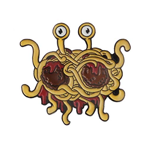 CULER Brosche Flying Spaghetti Monster Jeansjacke Revers-Knopf Brosche Abzeichen Schmuck Blau Unisex von Lupsty
