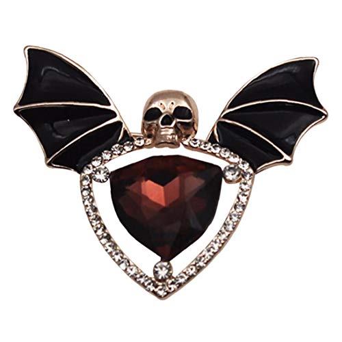 Culer Frauen-Dame BroschenPin Schädel Skeleton Teufel-Schläger Goth Pins Punk Pins Dunkel-Revers-Stifte Gothic Schmuck von Culer