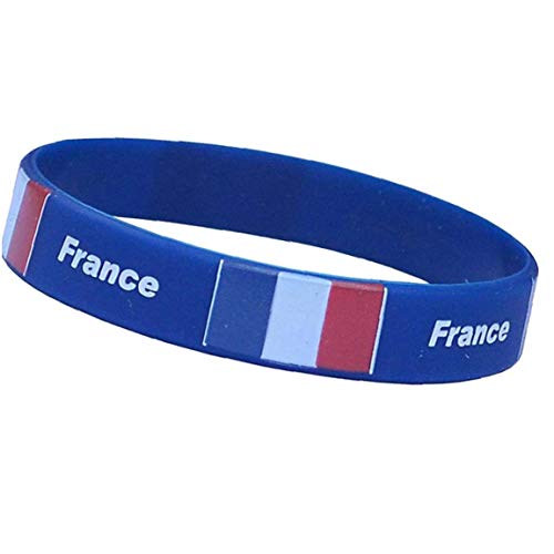 Culer Silikon-Armbänder Armbänder Mit Nationalflagge Und Wappen Emblem Für Männer Und Frauen Frankreich von Culer