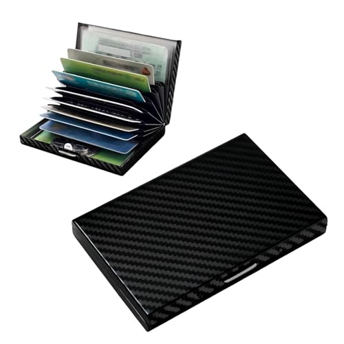 Culinavog Kreditkarten-Etui aus Aluminium, Visitenkarten Etuis, Mini RFID Blockierender Metall ID Organizer Geldbörse, Schützt Ihre EC-Karten vor unerlaubtem Auslesen, für Kreditkarten,Bankkarten von Culinavog