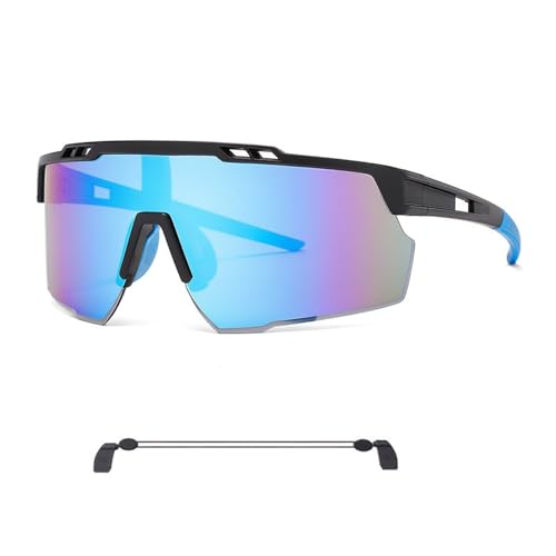Culinavog Sport Sonnenbrille Damen Herren, Polarisierte Fahrradbrille, Leicht Radfahrer Brille mit Doppelloch-Brillenband, UV400 Schutz Radfahren Sonnenbrillen für Herren Damen Sport MTB Radfahren von Culinavog