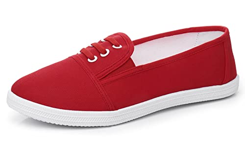 Cull4U Chop-Chop Canvas Slip-On Sneaker für Damen, Rot/Ausflug, einfarbig (Getaway Solids), 36 EU von Cull4U
