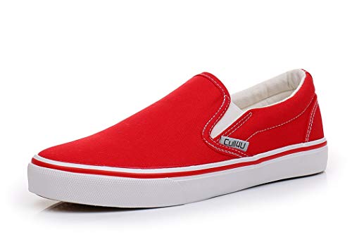 Cull4U Damen Classic Slip On Sneaker Schuhe, Rot/Ausflug, einfarbig (Getaway Solids), 40.5 EU von Cull4U