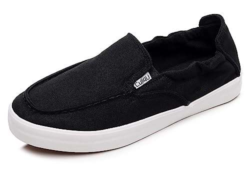 Cull4U Damen Classic Slip On Sneaker Schuhe, Schwarzer Slipper, 39.5 EU von Cull4U