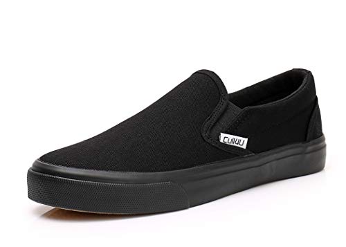 Cull4U Damen Klassische Slip On Sneaker Schuhe, Schwarz (schwarz / schwarz), 37 EU von Cull4U