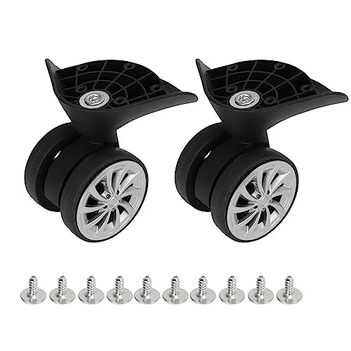 Culnflun -Gepäck -Zauberer, Koffer Casters Nylon Black Gepäck Ersatz -Upgrade -Reise für Bequeme Installation von Culnflun