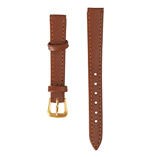 Culnflun Pin Buckle Watch Band PU Leder Ersatzriemen langlebig bequemes universelles Design für Männer Frauen Brown 6 Größen (12 mm braun) von Culnflun