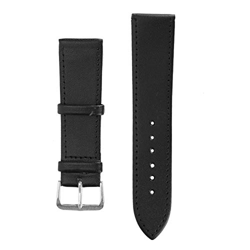Culnflun Pin Buckle Watch Band PU Leder Universal Ersatzuhr Accessoire Starke langlebige bequeme Passform für Männer Frauen schwarze 6 Größen (18mm black) von Culnflun