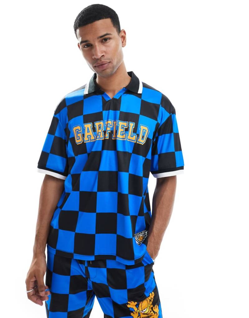 Cult Classic - Garfield - Sportliches Oversize-T-Shirt in Blau-Bunt von Cult Classic