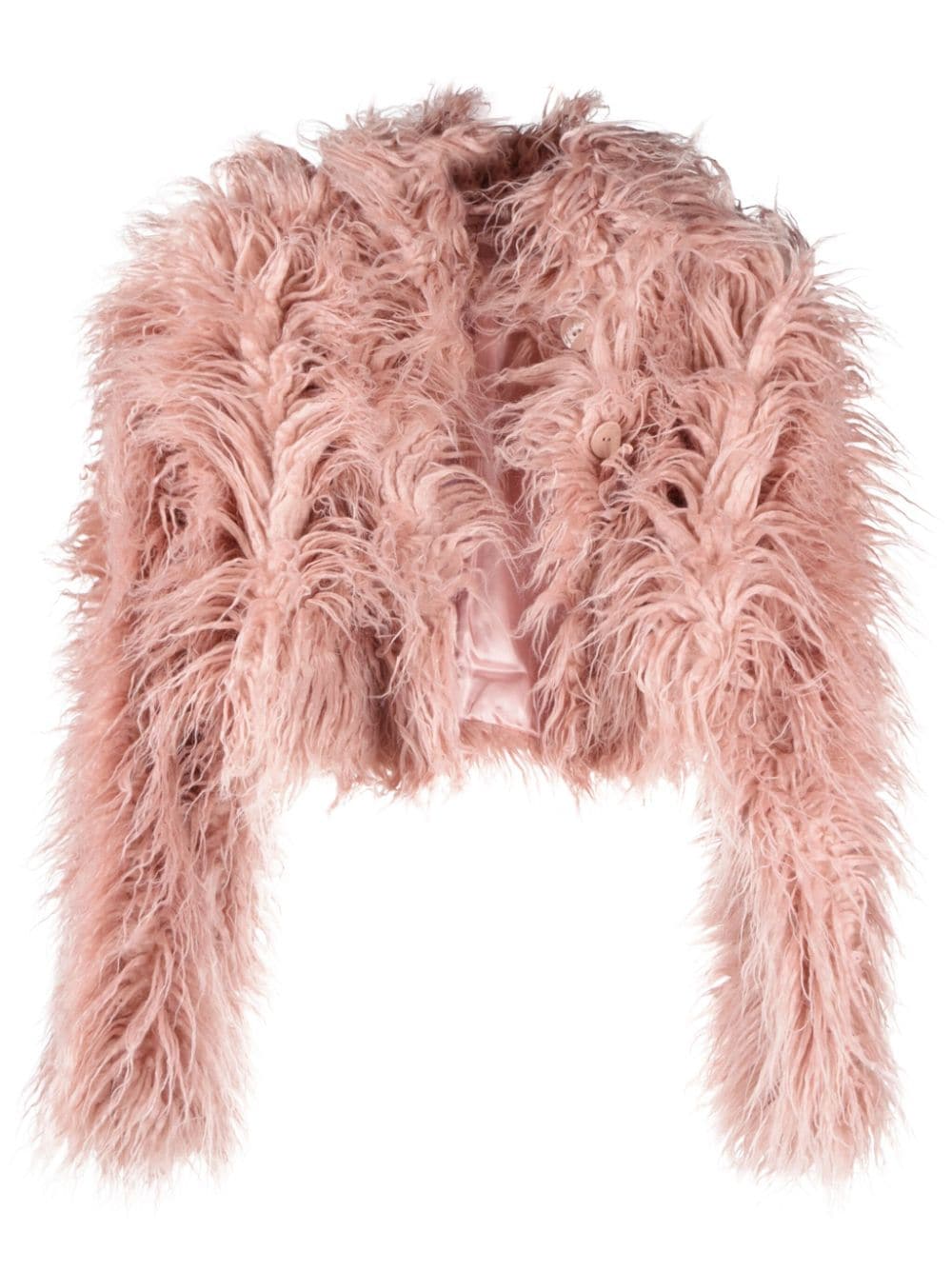 Cult Gaia Kurze Shearling-Jacke - Rosa von Cult Gaia