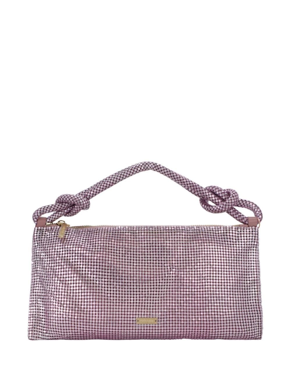 Cult Gaia Hera Nano Schultertasche im Metallic-Look - Rosa von Cult Gaia