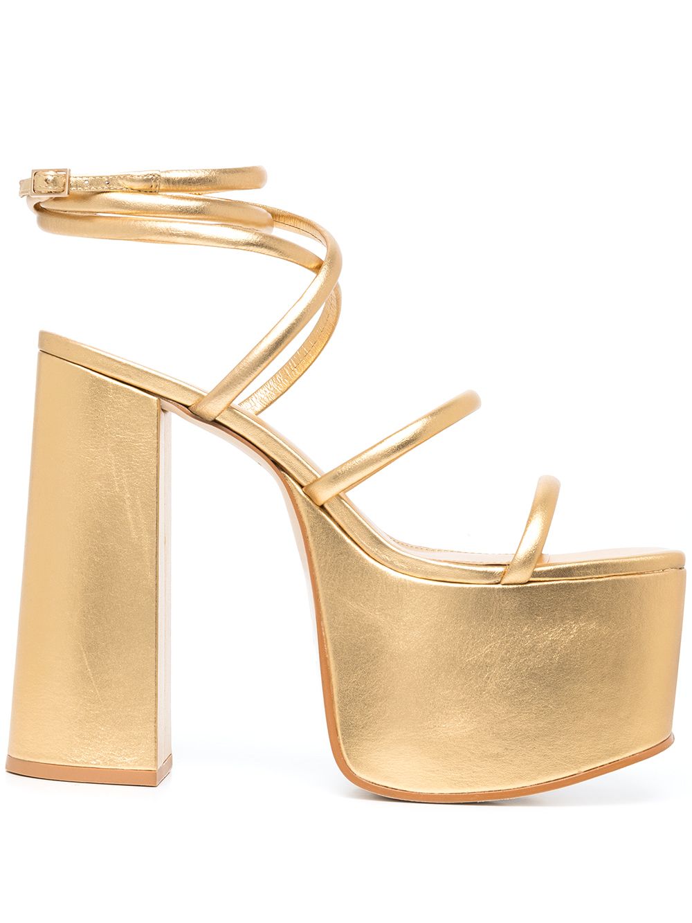 Cult Gaia Hyte Plateau-Sandalen 165mm - Gold von Cult Gaia