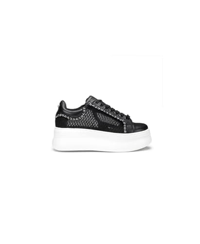 CULT Platform Sneakers für Damen - Schwarz Modell CLW442301 CLW442301 Mesh, Schwarz , 39 EU von Cult