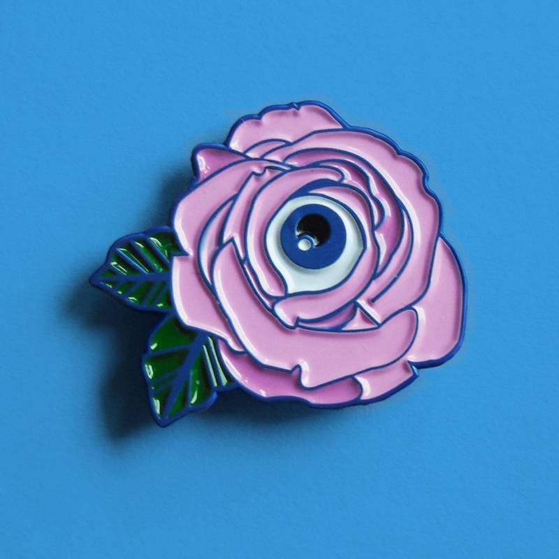 Rosa Blume Meines Auge Emaille Pin Rosa Blume Meines Auge Emaille Pin von CultFictionPress