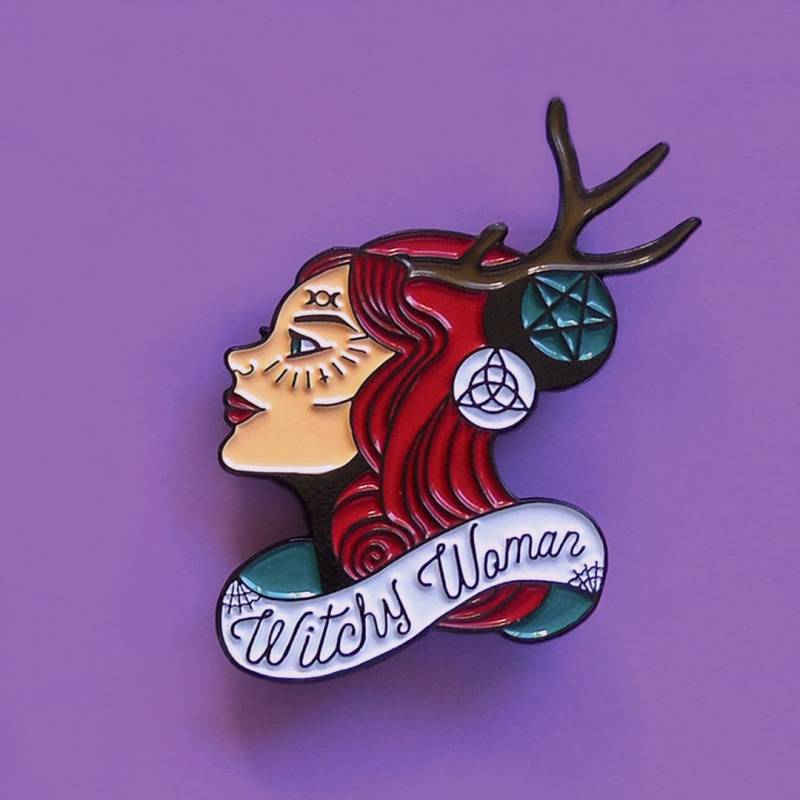 Witchy Frau Emaille Pin Witchy Frau Emaille Pin von CultFictionPress