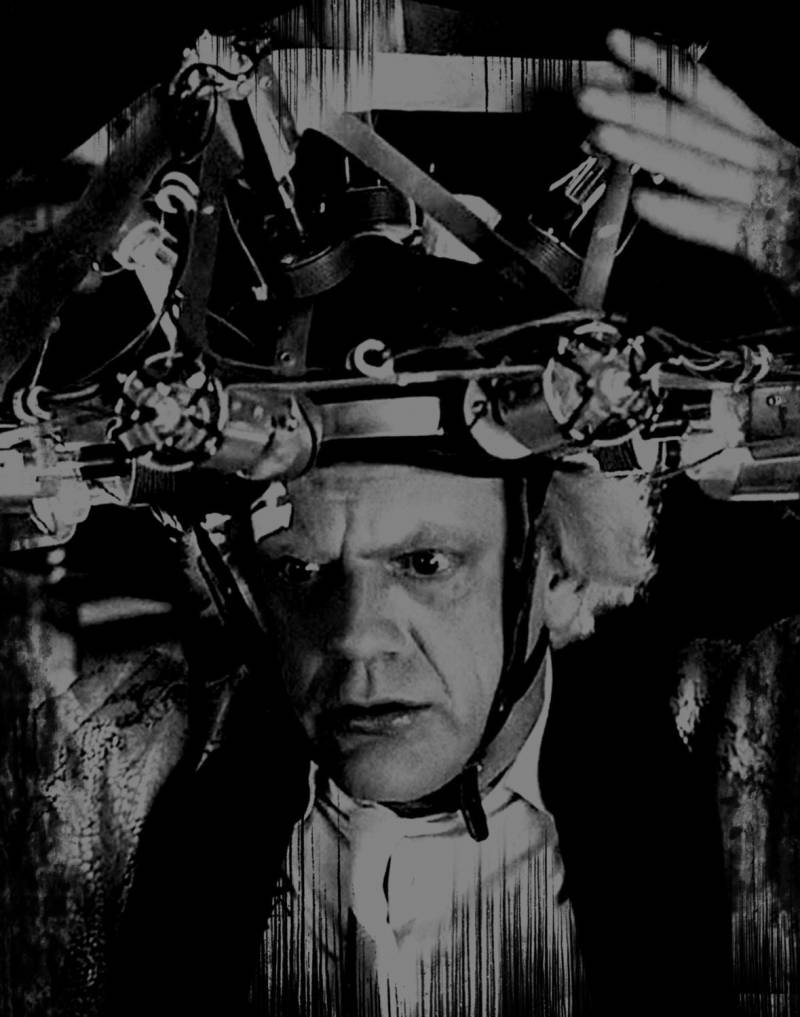 Zurück in Die Zukunft T-Shirt Doc Brow, Handbedrucktes Hemd, 1980's von CultRated