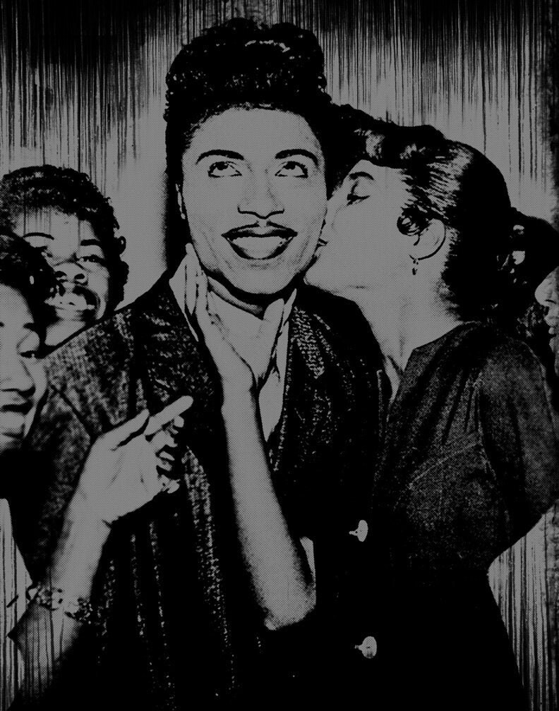 Little Richard - Have Me Some Fun Schwarzes T-Shirt Mit Grauem Druck von CultRated