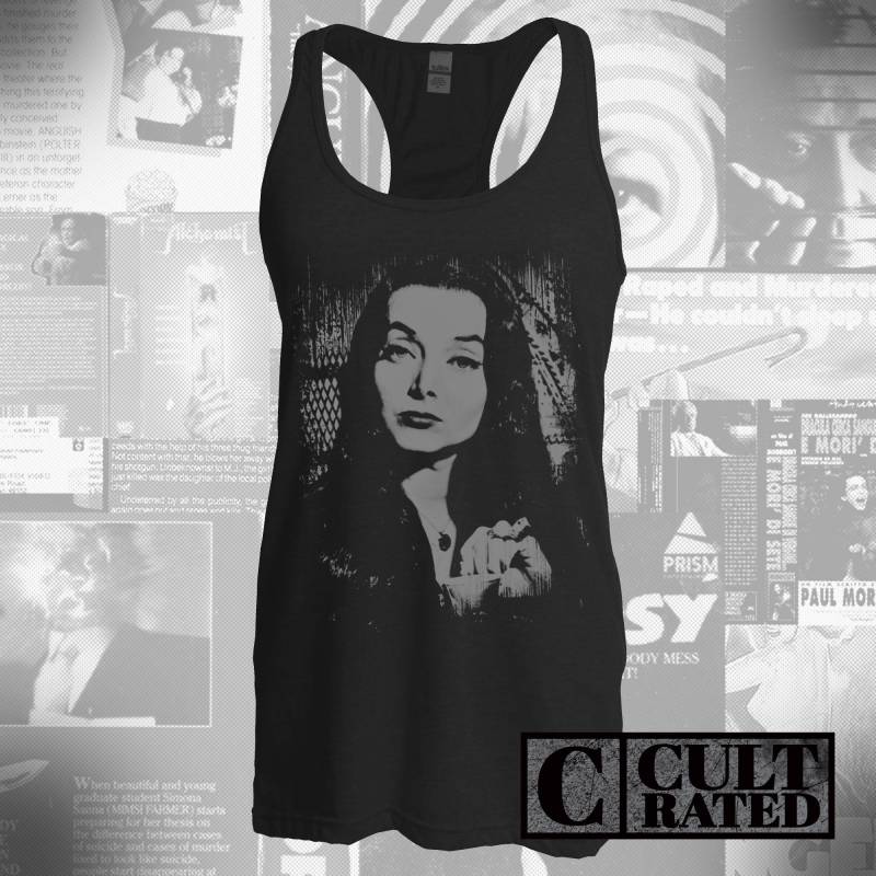 Morcia Addams T-Shirt Handgedrucktes Kult Classic Tank Top, Retro Halloween von CultRated