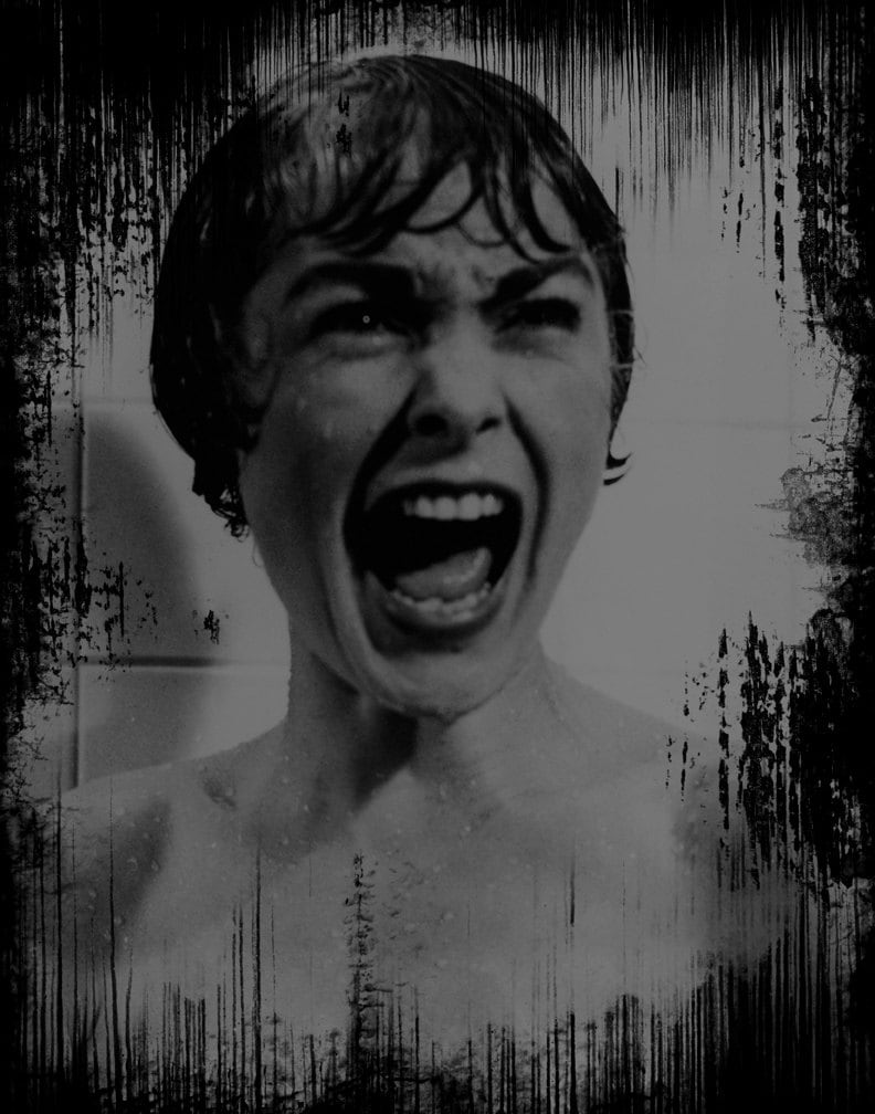 Psycho - Duschszene Schwarzes T-Shirt, Retro Halloween von CultRated