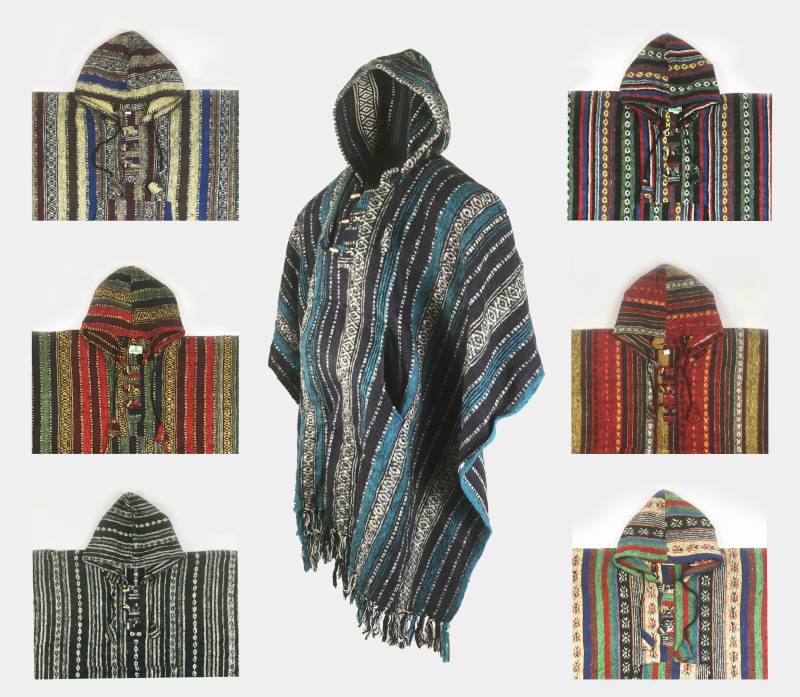Heavy 100% Gewebte Und Gebürstete Baumwolle Kapuzenpullover Poncho | Medium/Großer Erwachsener Heavy 100% Gewebte Und Gebürstete Baumwolle Kapuzenpullover Poncho | Medium/Großer Erwachsener von CulturalRoots